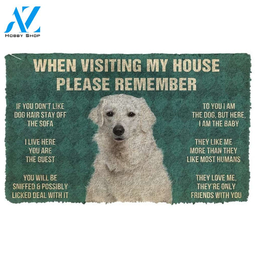 Gearhumans GearHuman 3D Please Remember Kuvasz Dogs House Rules Doormat