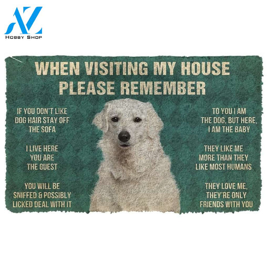 Gearhumans GearHuman 3D Please Remember Kuvasz Dogs House Rules Doormat