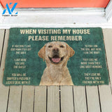 Gearhumans GearHuman 3D Please Remember Labrador Retriever Dog's House Rules Doormat
