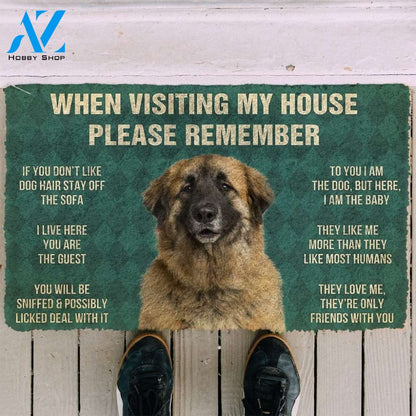 Gearhumans GearHuman 3D Please Remember Leonberger Dogs House Rules Doormat