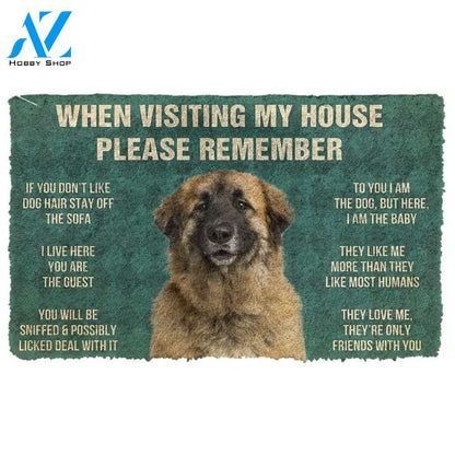 Gearhumans GearHuman 3D Please Remember Leonberger Dogs House Rules Doormat