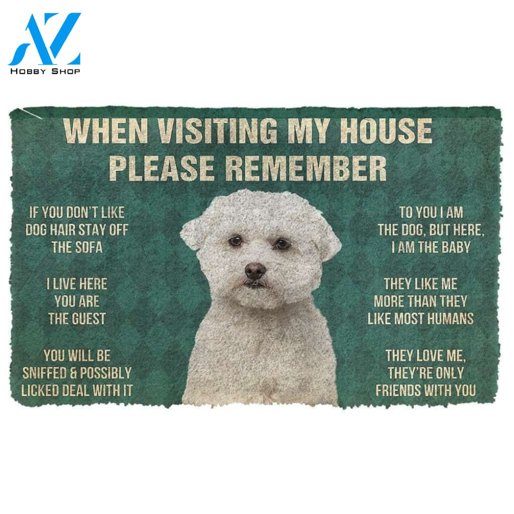 Gearhumans GearHuman 3D Please Remember Maltese Dog's House Rules Doormat