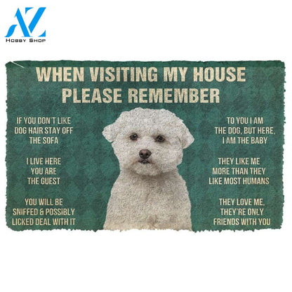 Gearhumans GearHuman 3D Please Remember Maltese Dog's House Rules Doormat