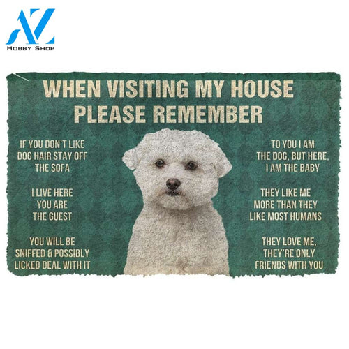 Gearhumans GearHuman 3D Please Remember Maltese Dog's House Rules Doormat