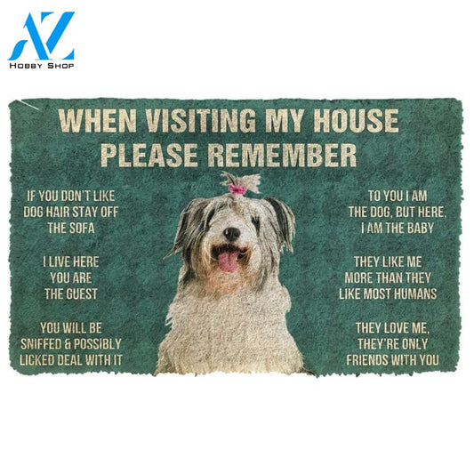 Gearhumans Gearhuman 3D Please Remember Old English Sheepdog House Rules Custom Doormat