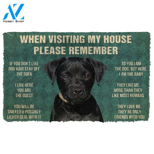 Gearhumans GearHuman 3D Please Remember Patterdale Terrier Dogs House Rules Doormat