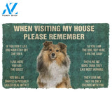 Gearhumans Gearhuman 3D Please Remember Shetland Sheepdog House Rules Custom Doormat