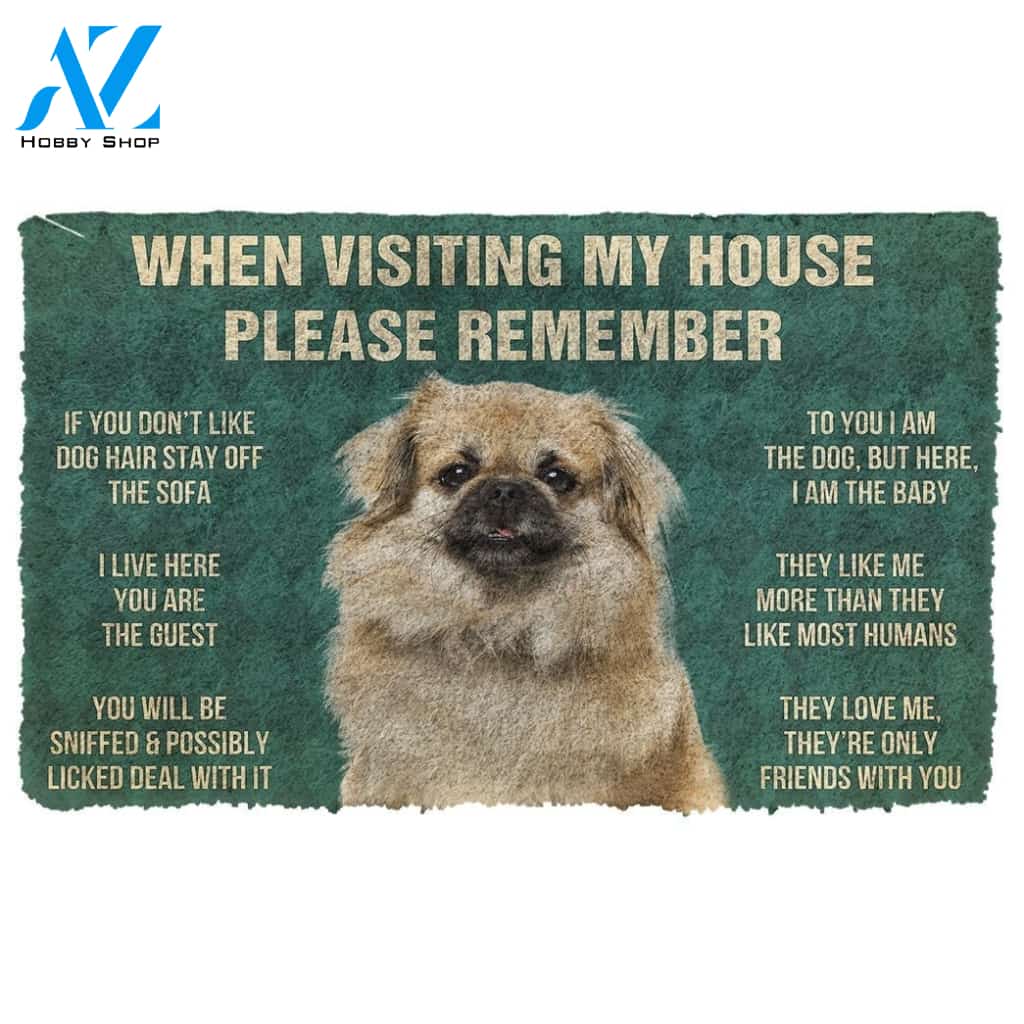 Gearhumans GearHuman 3D Please Remember Tibetan Spaniel Dogs House Rules Doormat