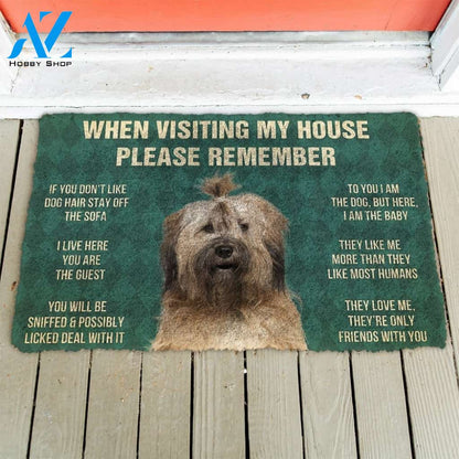 Gearhumans GearHuman 3D Please Remember Tibetan Terrier Dogs House Rules Doormat