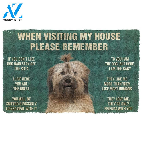 Gearhumans GearHuman 3D Please Remember Tibetan Terrier Dogs House Rules Doormat