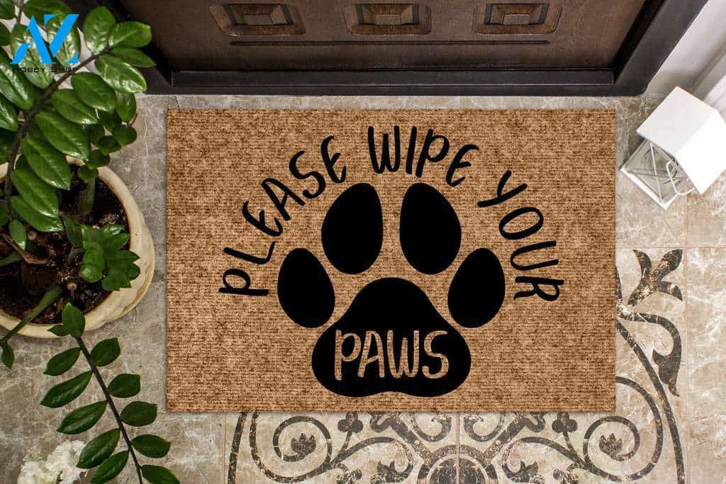 Please Wipe Your Paws Doormat | Welcome Mat | House Warming Gift