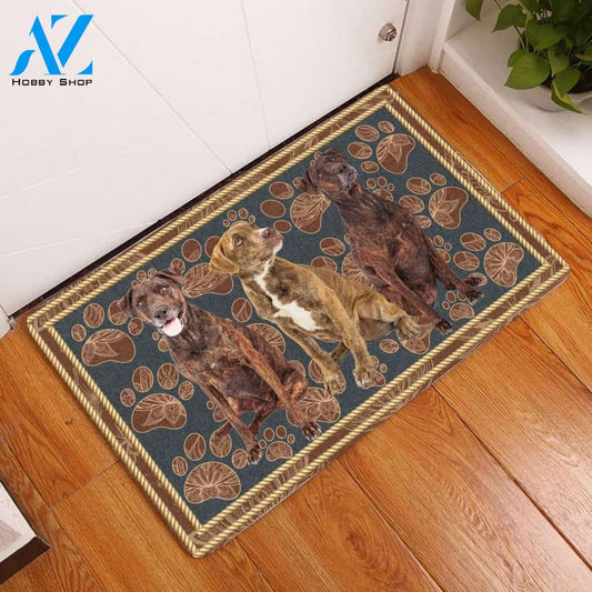 Plott Hound Flower Paw Doormat