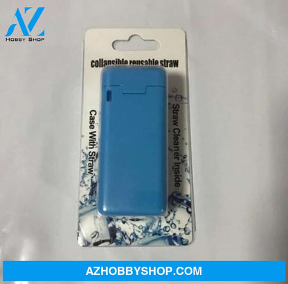 Pocket Straw Drop Shipping Reusable Portable Stainless Final Straw Blue2