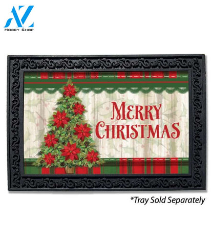 Poinsettia Tree Doormat Doormat - 18" x 30"
