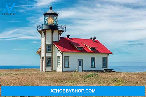 Point Cabrillo Mendocino County California - Red & White Lighthouse 