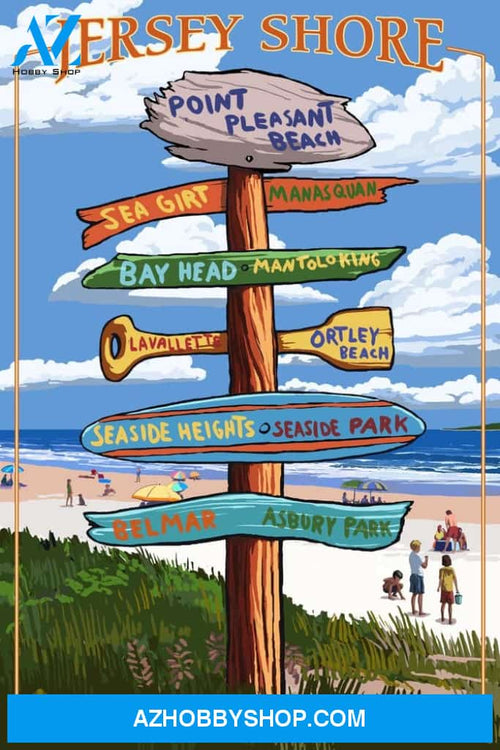 Point Pleasant Beach New Jersey Destinations Sign 