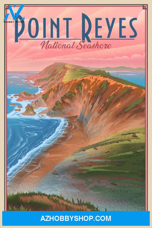 Point Reyes National Seashore California Lithograph 