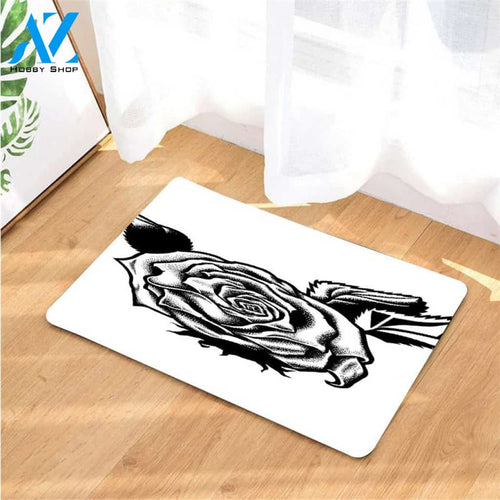 pointilism roses volcom doormats