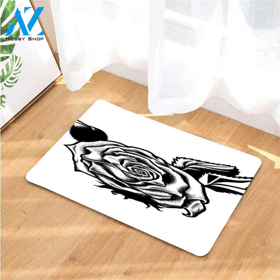 pointilism roses volcom doormats