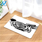 pointilism roses volcom doormats