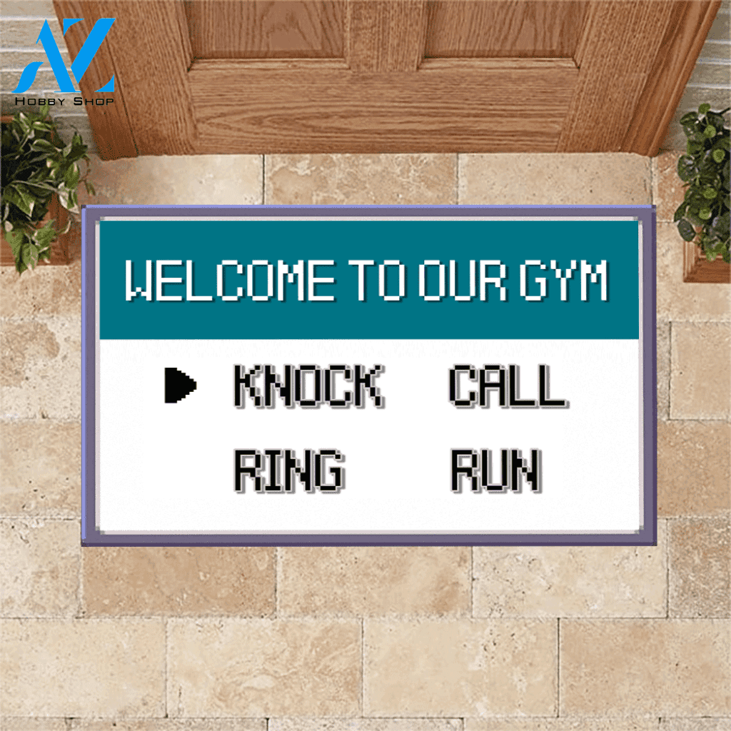 Pokemon Doormat Pokemon Knock Call Ring Run | Welcome Mat | House Warming Gift
