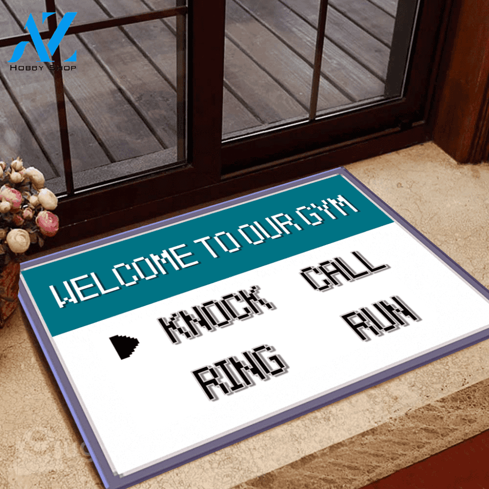 Pokemon Doormat Pokemon Knock Call Ring Run | Welcome Mat | House Warming Gift