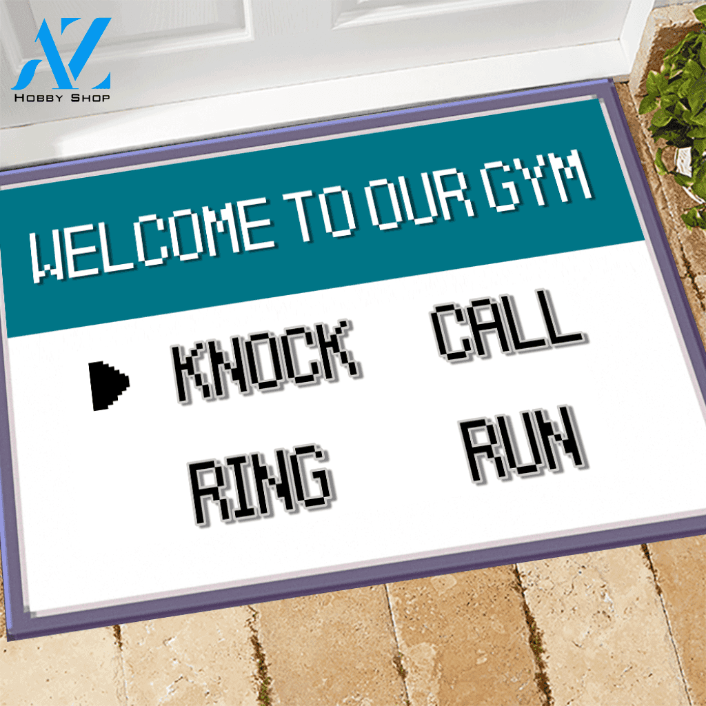 Pokemon Doormat Pokemon Knock Call Ring Run | Welcome Mat | House Warming Gift