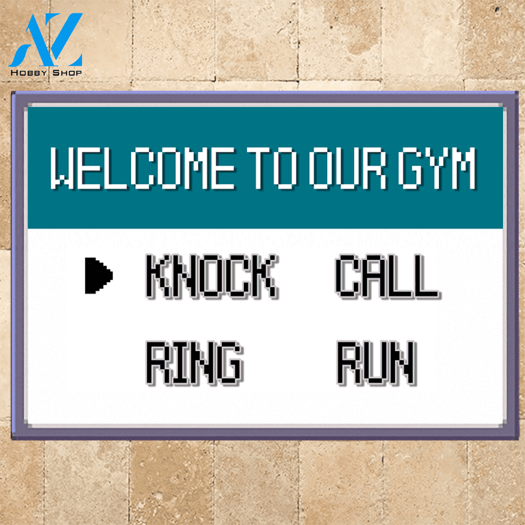 Pokemon Doormat Pokemon Knock Call Ring Run | Welcome Mat | House Warming Gift
