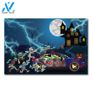 Police Horror Zombie Doormat