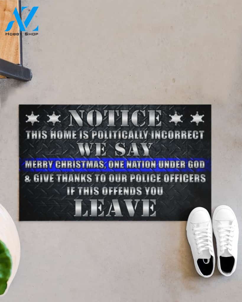 Police If This Offends You Leave Funny Doormat Gift For Friend Family Birthday Gift Home Decor Warm House Gift Welcome Mat