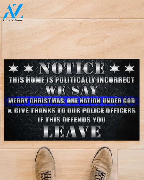 Police If This Offends You Leave Funny Doormat Gift For Friend Family Birthday Gift Home Decor Warm House Gift Welcome Mat