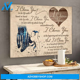 Police Love Nurse Couple Canvas Gift For Wife For Husband
