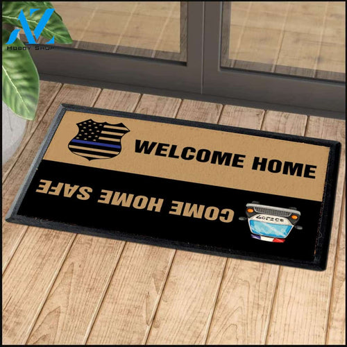 Police Welcome Home Doormat | Welcome Mat | House Warming Gift