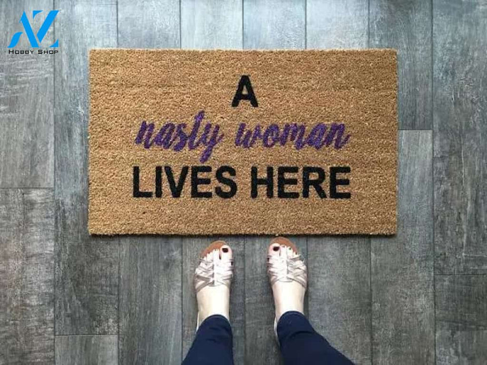 Political Doormat / Funny Doormat / Feminist Shirt / Unique Doormat / Front Door Mat / Rude Doormat / Cute Doormat / Custom Welcome Mat