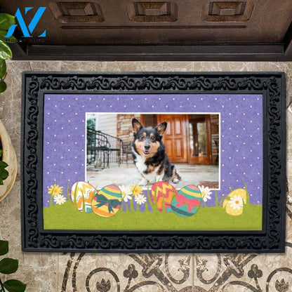 Polka Dots & Easter Eggs Photo Doormat - 18" x 30"