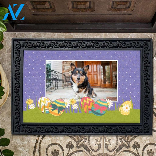 Polka Dots & Easter Eggs Photo Doormat - 18" x 30"