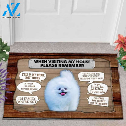 Pomeranian 2 Visiting My House Doormat