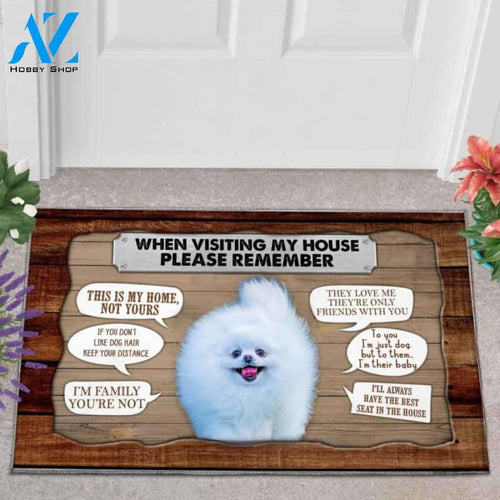 Pomeranian 2 Visiting My House Doormat
