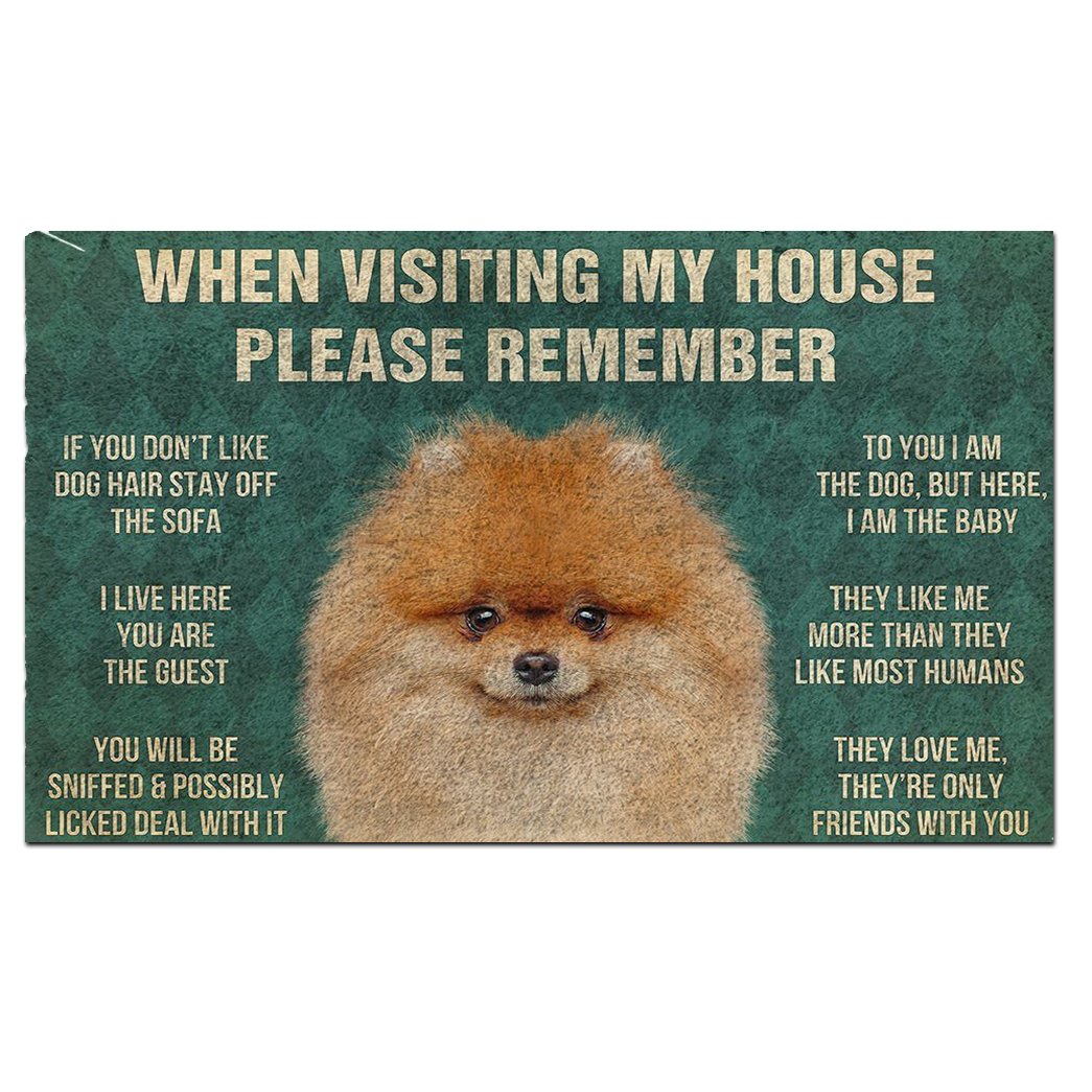 Pomeranian's Rules Doormat