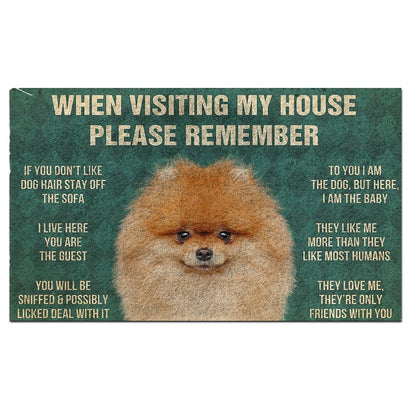 Pomeranian's Rules Doormat