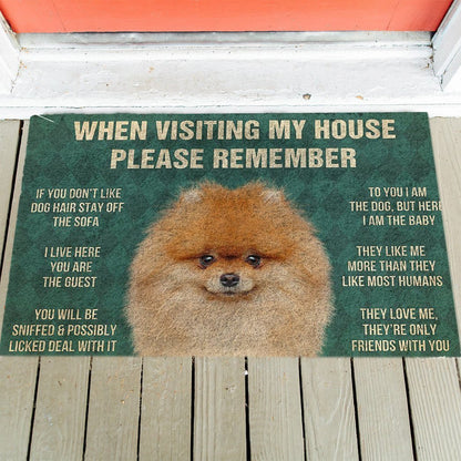 Pomeranian's Rules Doormat