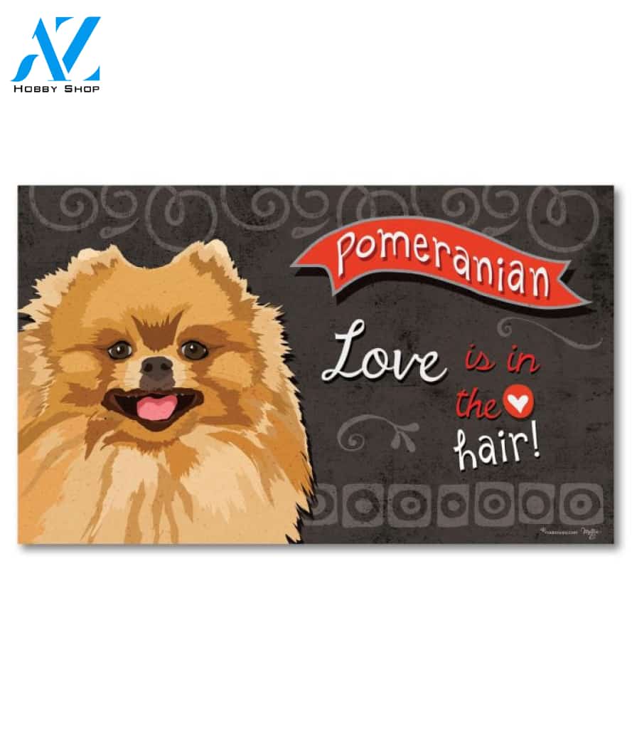 Pomeranian Doormat - 18" x 30"