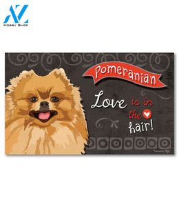 Pomeranian Doormat - 18" x 30"