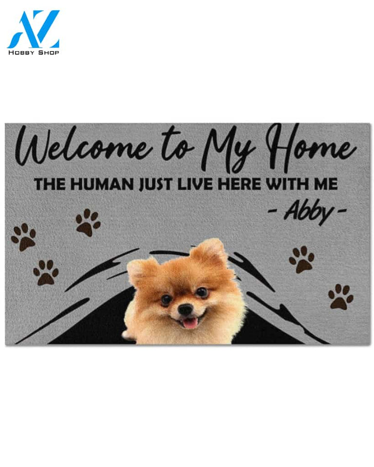 Pomeranian welcome to my home personalized Doormat | Welcome Mat | House Warming Gift