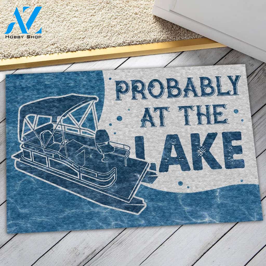 Pontoon At The Lake Customized Doormat