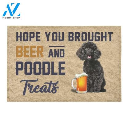 Poodle Beer Doormat - Welcome Mat - Home Decor