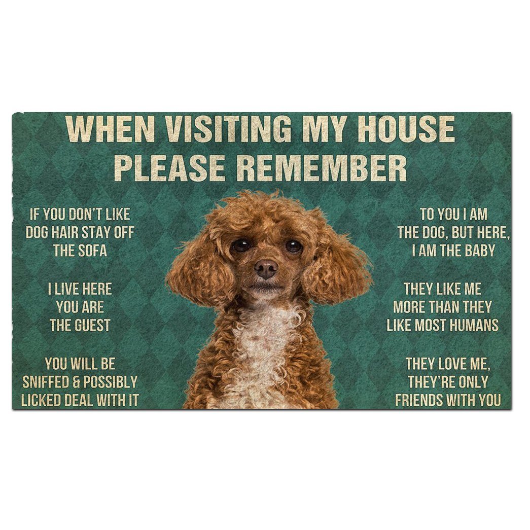 Poodle's Rules Doormat