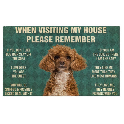 Poodle's Rules Doormat