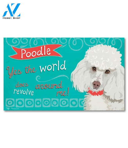 Poodle Doormat - 18" x 30"