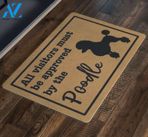Poodle Doormat (All Visitors Must Be Approved), Poodle Gift